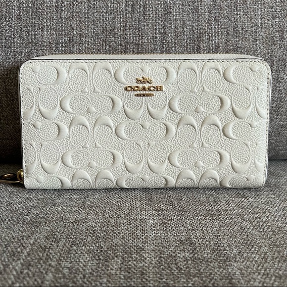 Coach Handbags - Coach Long Zip Around Wallet In Signature Leather